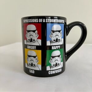 Star Wars Stormtrooper Expressions Black Ceramic Mug - Novelty Home Dining